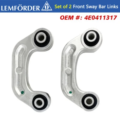2X Lemforder Front Stabilizer Links Sway Bar End Link OEM for Audi A6 Quattro A8 - Image 1 of 4