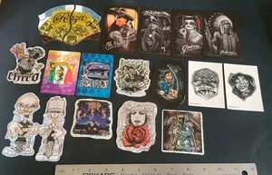 Vintage Sticker Lot Lowrider Chicano Prism Vending Machine Sticker Lot Of 18 - Picture 1 of 12
