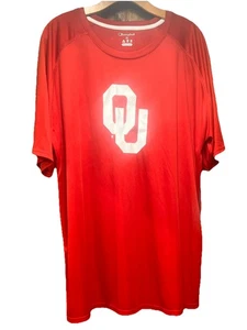Camiseta Oklahoma Sooners Campeón Roja Con Logo Grande Para Hombre Talla XL - NUEVA CON ETIQUETAS - Imagen 1 de 9