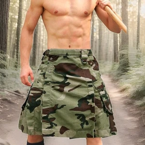 Herren Tactical Kilt Scottish Fashion Utility Kilts für Männer Größe (40) - Bild 1 von 7