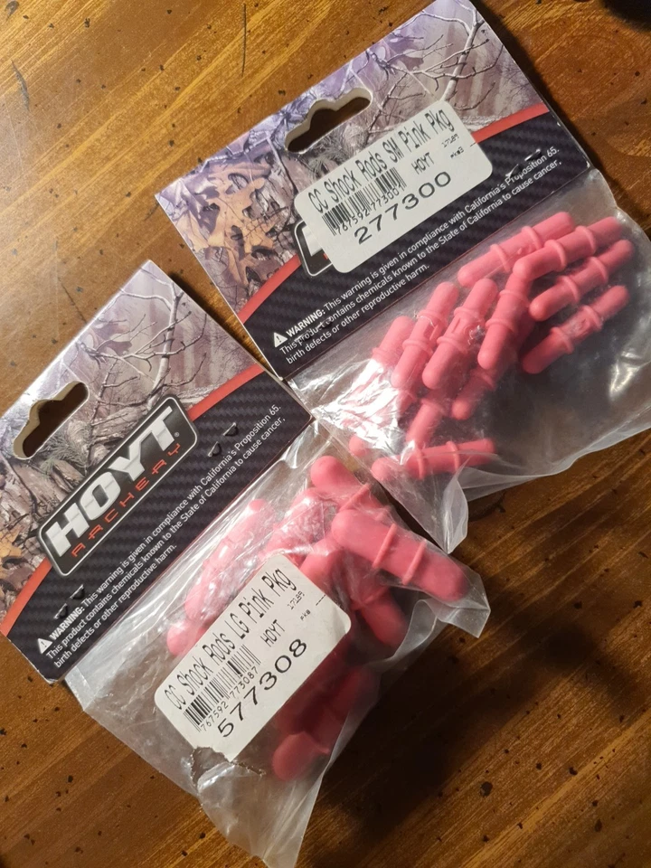 Varas de choque Hoyt - Rosa - Pacote com 10 grandes 577308 e pacote com 12 pequenas - Imagem 1 de 1