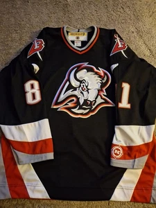 Vintage Koho Miroslav Satan Buffalo Sabres Jersey Goathead Autographed XL - Picture 1 of 12