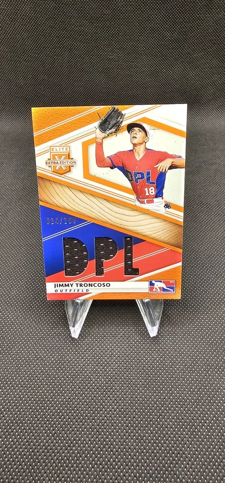 Jimmy Troncoso 2020 Panini Elite Extra Edition DPL /199 #DPM-JT Black Relic - Image 1 of 2