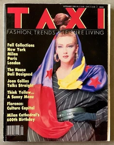 TAXI Magazine VTG Issue - September 1986 w/ Fall Collections • Karl Lagerfeld - Picture 1 of 16