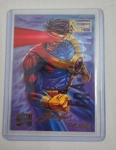 1995 Fleer Marvel Masterpieces Emotion Gold Signature Series Cyclops Card #23 - Bild 1 von 3