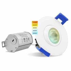 Luxrite 2 Inch Gimbal LED Recessed Light 5W 5 Color Options Dimmable - Picture 1 of 7