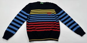 Suéter a Rayas United Colors Benetton Para Mujer Tejido Mediano Colorido Preppy Corazón - Imagen 1 de 11