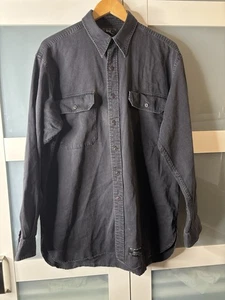 RRL Double RL Ralph Lauren Chambray Arbeitshemd Herren Größe Large L schwarz - Bild 1 von 15