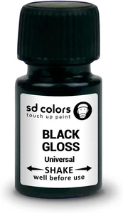 Vernice Da RITOCCO Universale Nero Lucido 8Ml per Riparazione Pietrisco Graffi A - Foto 1 di 12