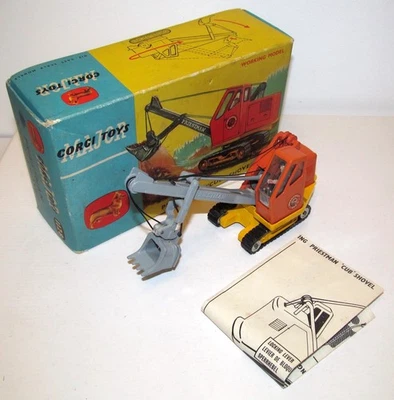 Corgi 1128 Priestman "Cub" Pala Excavadora Nr Como Nueva con Caja Original e Instrucciones Foto 1 de 4