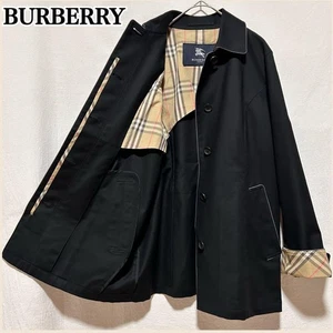 Gabardina Burberry London Nova Check Bal cuello abrigo para mujer negro de Japón - Imagen 1 de 24