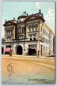 Postal The Auditorium Newark Ohio OH 1908 Rotogragh demolida 1968 por fuego - Imagen 1 de 3