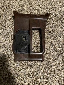 98-02 Toyota 4Runner Manual Shift Bezel Boot Wood Grain - Picture 1 of 5
