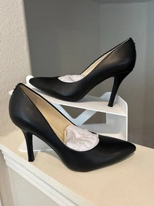 Nine West Astoria 9x9 Pointed Toe Pumps Womens Shoes Size 5.5 M Black Leather - Picture 1 of 10
