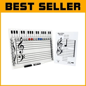 Comprehensive Music Learning Aid: Magnetic Board & Flashcards - All Skill Levels - Picture 1 of 11