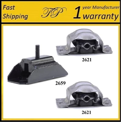 3PCS MOTOR & TRANS MOUNT FOR CHEVROLET C1500, C1500 SUBURBAN, C2500 5.7L - AUTO - Image 1 of 4