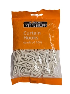 100 Homebase Gardinenbandhaken Essentials STARK Nylonhaken RC 91725 - Bild 1 von 5