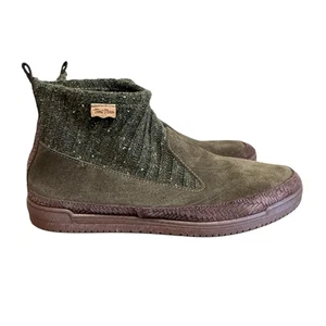 Toni Pons Damen Grün Gigi Stiefeletten Wildleder Strick Slipper Gr. EU 42 NEU - Bild 1 von 9