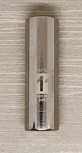 Craftsman 11mm Deep Well Socket 6 Point 1/4" Drive 34625 (Easy Read) - Picture 1 of 4