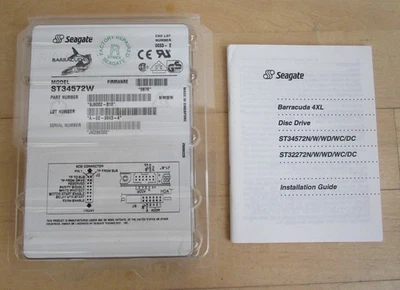 Seagate Barracuda 4XL ST34572W 4,55GB 7200U/min 3,5" UltraWide UW SCSI-SE 68-Pin - Bild 1 von 4