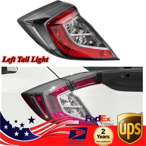 Left Tail Light Outer Driver Fits 2017-2021 Honda Civic Hatchback/ 17-19 Type R - Foto 1 di 18