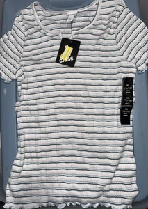 Art Class Girl's Size XL 14/16 Short Sleeve Ribbed Henley T-Shirt - Picture 1 of 3