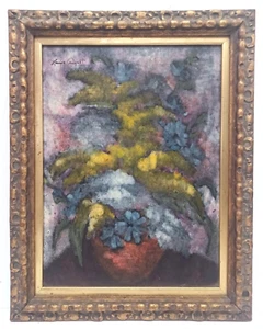 EINGESTELLT AMERIKANISCHE LOUISE AUGUST WUNDERSCHÖN SIGNIERT ORIGINAL MIT C STILLLEBEN GERAHMT - Bild 1 von 9