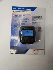 ACURITE 02020CA1 Lightning Detector,2-13/16" H,2-1/2" W. New - Picture 1 of 5
