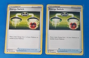 2x Energy Switch 162/202 Pokemon card Sword & Shield uncommon NM - Picture 1 of 1