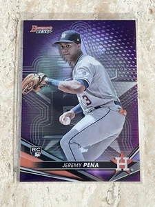 2022 Bowmans Best Jeremy Pena RC Purple #/250 - Picture 1 of 7