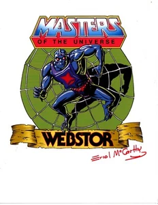 MASTERS OF THE UNIVERSE "Webstor" SIGNIERTER Druck Errol McCarthy 8,5" x 11" - Bild 1 von 1