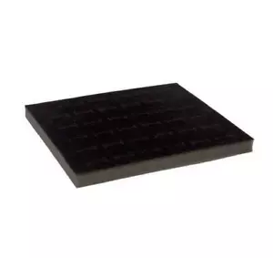 6 Black Velvet Ring Foam for 36 Rings Standard Ring Jewelry Display Tray Insert - Picture 1 of 1