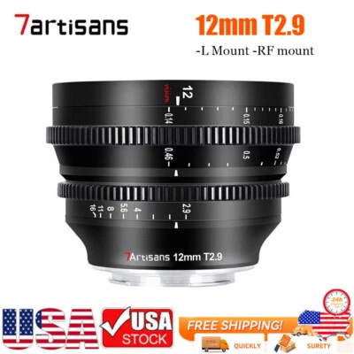 7 ARTISANS US 7artisans 12mm T2.9 APS-C MF Cine Lens for -L/-RF/-E Mount,Portrait & Lanscap