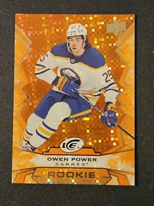 22-23 UD Ice Owen Power Orange Variant Rookie ❄️❄️❄️ Buffalo Sabres - Picture 1 of 2