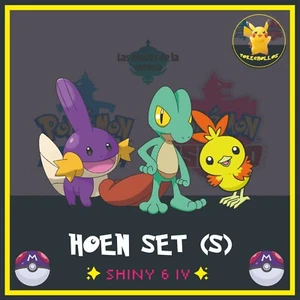 ✨ HOEN STARTER SET (S) ultra Shiny 6 iv ' s ✨ | pokemon 🗡️ espada | escudo🛡️ - Picture 1 of 3