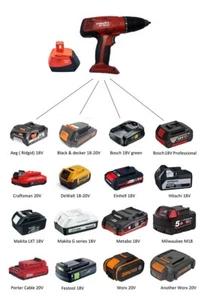 Battery Adapter for Old Hilti 18V Tools (like 181 Model) ( Jadapters ) - Picture 1 of 9