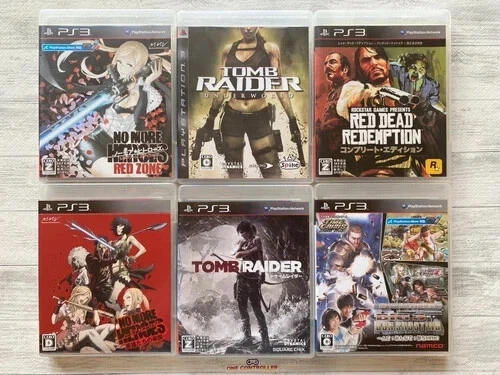 SONY PS3 No More Heroes, Tomb Raider,Red Dead Redemption & BIG3 set of 6 from JP - Image 1 of 4