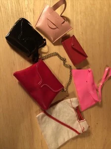 6 Vintage/Mod Barbie Maddie Tammy Ginny Clone Doll Purse Bag Assorted Lot - Picture 1 of 13