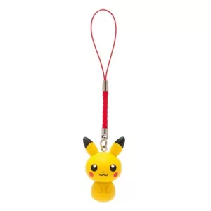 NUOVO Pokemon Center Japan 2014 Kokeshi Strap bambola legno Pikachu - Foto 1 di 7