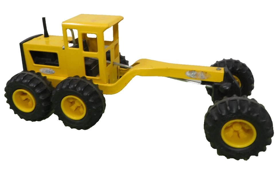 Tonka Road Grader Metal Yellow Construction Toy Vehicle 16180 Needs Blade - Image 1 of 4