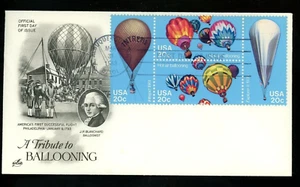 HOT AIR BALLOONING 1983 ALBUQUERQUE NM SET #2032-5  ARTCRAFT  CACHET FDC VF UNAD - Picture 1 of 1