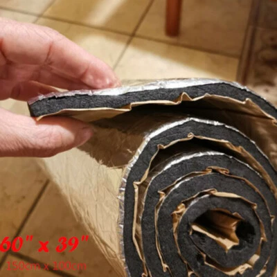 Amortiguador de sonido protector térmico para automóvil 60" x 39" aislamiento acústico amortiguación Foto 1 de 4