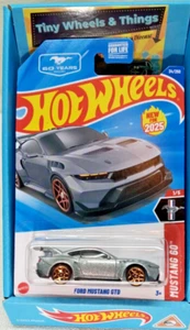Ford Mustang GTD HYW19 Mustang 60 plateado Y5 muy buen estado nuevo para 2025 Hot Wheels - Imagen 1 de 8