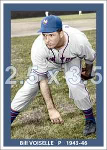 Bill Voiselle - c. 1943-46 New York Giants - choose a size - colorized print - Picture 1 of 4