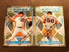 1995 Topps Finest UNCUT PANEL Steve Trachsel William Van Landingham