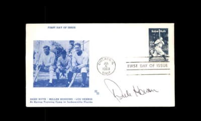 Dick Howser JSA Signed FDC 1983 First Day Cover Cache Babe Ruth Autograph - Image 1 of 3