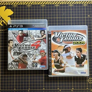 Lot Of 2 PS3 Tennis Games: Virtua Tennis 2009 And 4 Asia English Complete - Picture 1 of 4