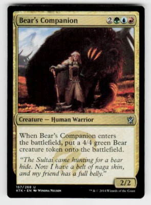 Khans of Tarkir #167 Bear's Companion - Image 1 of 2