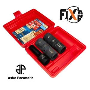 Astro Pneumatic Tool 1/2" Flip Socket Set 19mm/21mm, 3/4"/13/16" + 3" Extension - Picture 1 of 1