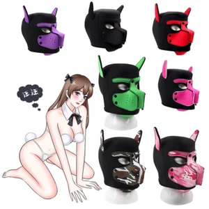 Pride CSD Puppy Mascarilla Hombre Máscaras Festival PERRO Perro Cachorros Play Hood Gaywear - Imagen 1 de 10